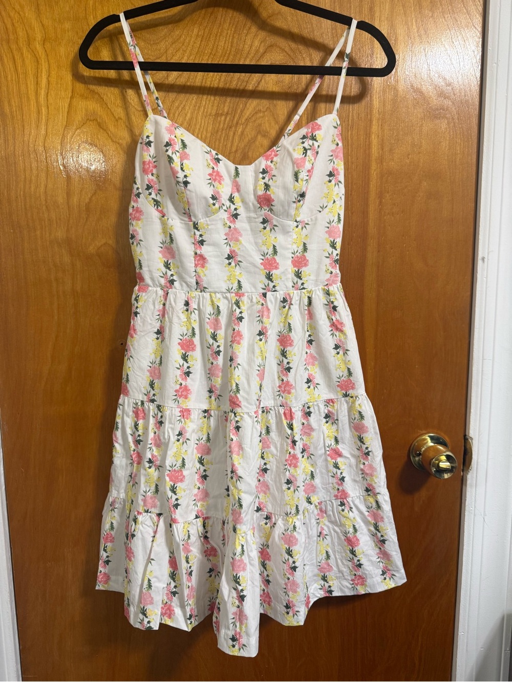 Vineyard Vines White Sundress with Pink & Yellow Floral Print